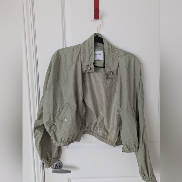 Bershka green light cropped jacket - Picture 3 of 6